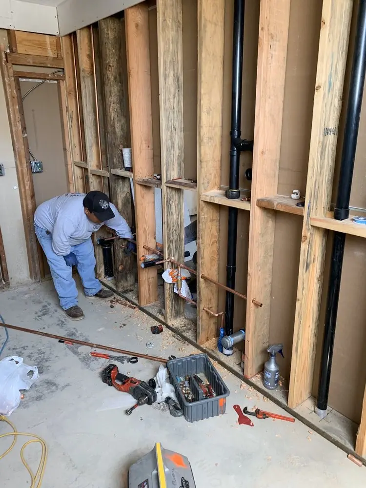 Commercial rough-in plumbing for Gas Line Repair in Elbert